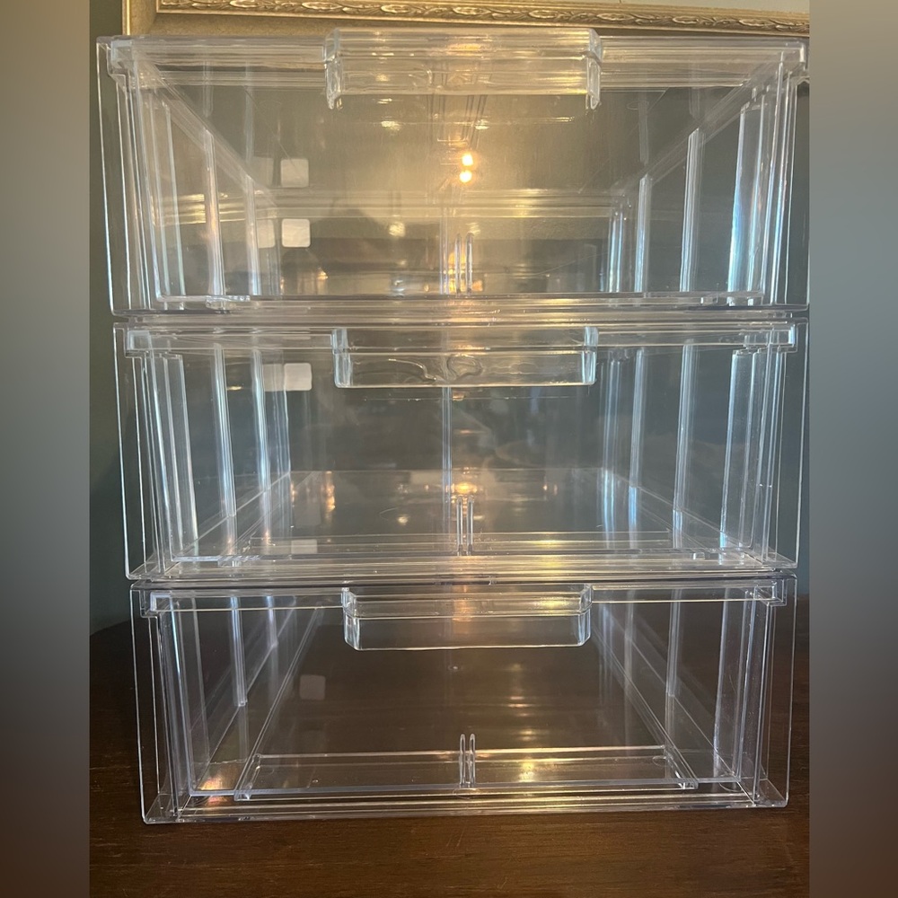 The Container Store Clearline Stackable Sweater Drawer Case